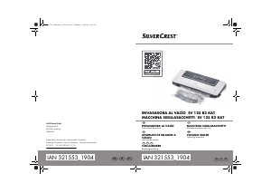 Manual SilverCrest IAN 321553 Máquina vácuo