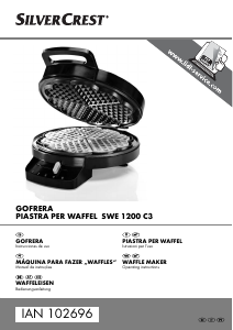 Manual SilverCrest IAN 102696 Waffle criador