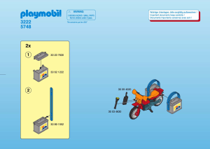 Handleiding Playmobil set 3222 Outdoor Terrein motor