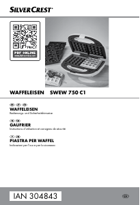 Manuale SilverCrest IAN 304843 Macchina per waffle