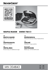 Käyttöohje SilverCrest IAN 304843 Vohvelirauta