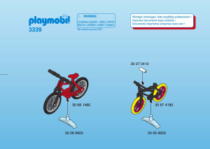 Handleiding Playmobil set 3339 Outdoor Mountainbikers