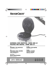 Manuale SilverCrest IAN 88840 Macchina per waffle