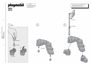Manual Playmobil set 3865 Outdoor Orca training set