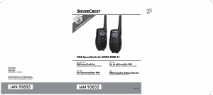 Mode d’emploi SilverCrest IAN 93835 Talkie-walkie