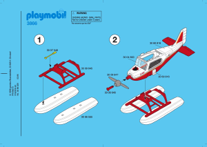 Handleiding Playmobil set 3866 Outdoor Avontuurlijk watervliegtuig