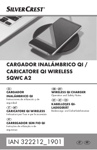 Manual de uso SilverCrest IAN 322212 Cargador inalámbrico