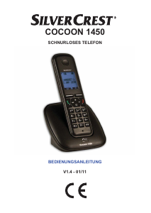 Bedienungsanleitung SilverCrest IAN 61162 Schnurlose telefon