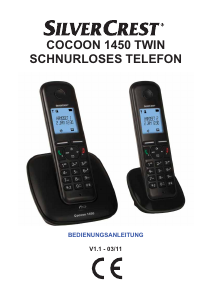 Bedienungsanleitung SilverCrest IAN 64086 Schnurlose telefon