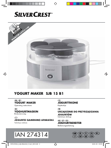 Käyttöohje SilverCrest IAN 274314 Jogurttikone