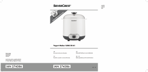 Priročnik SilverCrest IAN 274386 Aparat za pripravo jogurta