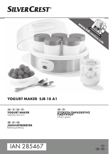 Εγχειρίδιο SilverCrest IAN 285467 Συσκευή παρασκευής γιαουρτιού