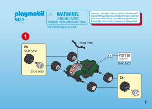 Manual de uso Playmobil set 5429 Outdoor Quad rescate de montaña