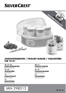 Manual de uso SilverCrest IAN 298515 Yogurtera