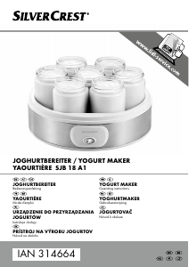 Manual SilverCrest IAN 314664 Yoghurt Maker