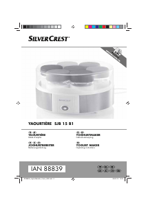 Mode d’emploi SilverCrest IAN 88839 Yaourtière