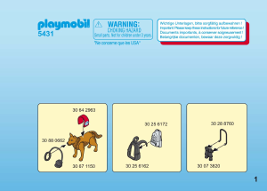 Bedienungsanleitung Playmobil set 5431 Outdoor Bergretter mit Suchhund