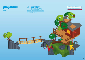Mode d’emploi Playmobil set 5557 Outdoor Cabane des aventuriers dans les arbres