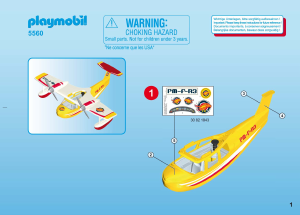 Instrukcja Playmobil set 5560 Outdoor Samolot gaszący pożar