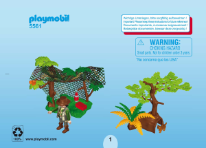 Bedienungsanleitung Playmobil set 5561 Outdoor Luchsfamilie mit tierfilmer