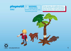 Mode d’emploi Playmobil set 5562 Outdoor Randonneur avec castors