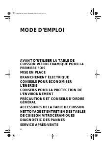 Mode d’emploi Bauknecht ETPI 6630 IN Table de cuisson
