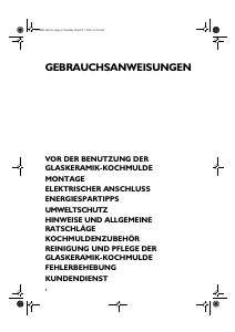 Bedienungsanleitung Bauknecht ETPI 5740 IN/01 Kochfeld