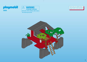 Handleiding Playmobil set 5899 Outdoor Boomhut met quad