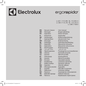 Manual Electrolux ZB3014G ErgoRapido Aspirador