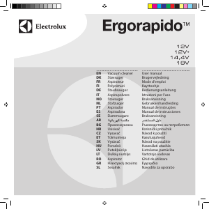 Manual de uso Electrolux ZB3001 ErgoRapido Aspirador