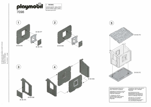 Bedienungsanleitung Playmobil set 7098 Outdoor Blockhaus