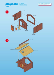 Manual de uso Playmobil set 7099 Outdoor Cabaña de madera