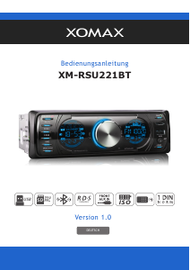 Bedienungsanleitung XOMAX XM-RSU221BT Autoradio