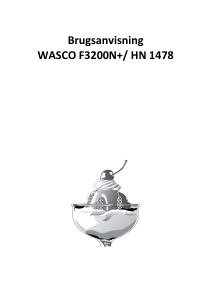 Brugsanvisning Wasco F3200N Fryser
