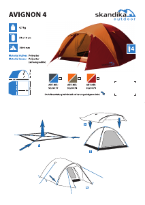 Manual Skandika Avignon 4 Tent