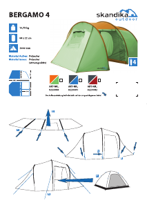 Manual Skandika Bergamo 4 Tent