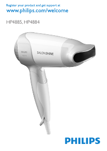 Manual Philips HP4887 SalonShine Hair Dryer