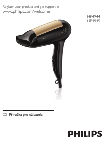 Manuál Philips HP4944 Travel Care Vlasový vysoušeč