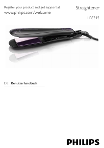 Bedienungsanleitung Philips HP8315 Haarglätter