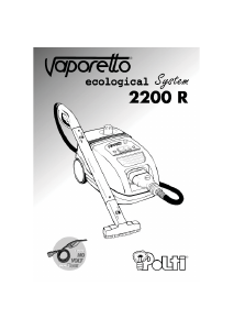 Manual Polti 2200R Vaporetto Steam Cleaner