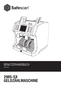 Bedienungsanleitung Safescan 2985-SX Banknotenzähler