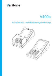 Bedienungsanleitung VeriFone V400c Zahlungsgerät