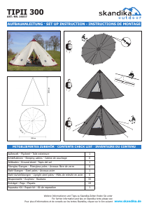 Manual Skandika Tipii 300 Tent