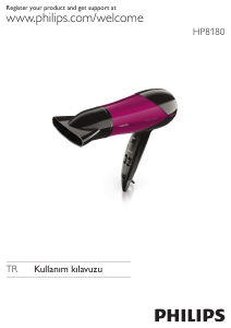 Kullanım kılavuzu Philips HP8292 SalonDry Control Saç kurutma makinesi