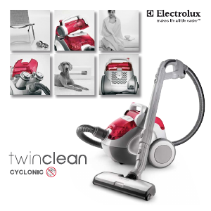 Manual de uso Electrolux Z8221 TwinClean Aspirador