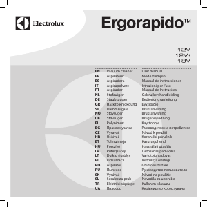 Kullanım kılavuzu Electrolux ZB2925 ErgoRapido Elektrikli süpürge