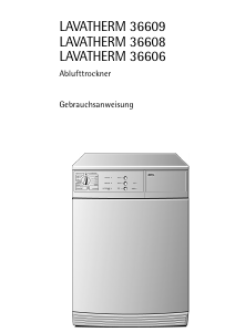 Bedienungsanleitung AEG LTH36606 Trockner