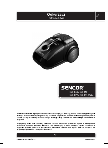 Instrukcja Sencor SVC 8GR Odkurzacz