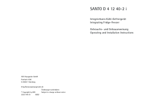 Manual AEG SD41240-2i Fridge-Freezer