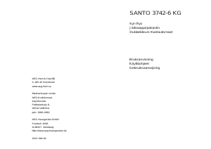Käyttöohje AEG SANTO3742-6KG Jääkaappipakastin